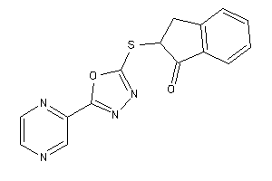 2-[(5-pyrazin-2-yl-1,3,4-oxadiazol-2-yl)thio]indan-1-one