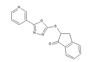2-[[5-(3-pyridyl)-1,3,4-oxadiazol-2-yl]thio]indan-1-one