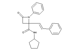 N-cyclopentyl-4-keto-1-phenyl-2-styryl-azetidine-2-carboxamide
