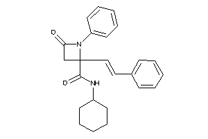 Image of N-cyclohexyl-4-keto-1-phenyl-2-styryl-azetidine-2-carboxamide