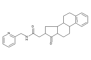 2-(17-keto-6,7,8,9,11,12,13,14,15,16-decahydrocyclopenta[a]phenanthren-16-yl)-N-(2-pyridylmethyl)acetamide