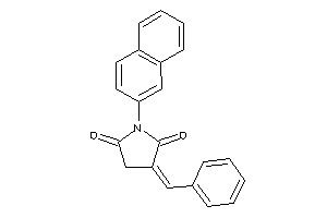 Image of 3-benzal-1-(2-naphthyl)pyrrolidine-2,5-quinone