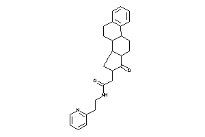 2-(17-keto-6,7,8,9,11,12,13,14,15,16-decahydrocyclopenta[a]phenanthren-16-yl)-N-[2-(2-pyridyl)ethyl]acetamide