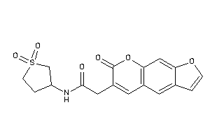 N-(1,1-diketothiolan-3-yl)-2-(7-ketofuro[3,2-g]chromen-6-yl)acetamide