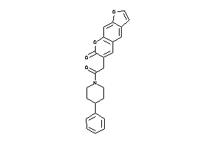 6-[2-keto-2-(4-phenylpiperidino)ethyl]furo[3,2-g]chromen-7-one