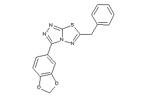 3-(1,3-benzodioxol-5-yl)-6-benzyl-[1,2,4]triazolo[3,4-b][1,3,4]thiadiazole