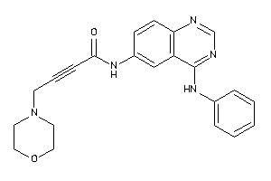 Image of N-(4-anilinoquinazolin-6-yl)-4-morpholino-but-2-ynamide