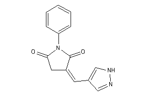 Image of 1-phenyl-3-(1H-pyrazol-4-ylmethylene)pyrrolidine-2,5-quinone