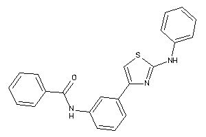 Image of N-[3-(2-anilinothiazol-4-yl)phenyl]benzamide