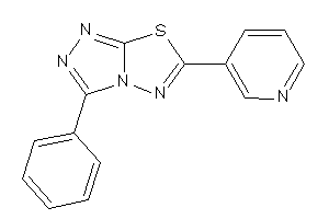 Image of 3-phenyl-6-(3-pyridyl)-[1,2,4]triazolo[3,4-b][1,3,4]thiadiazole