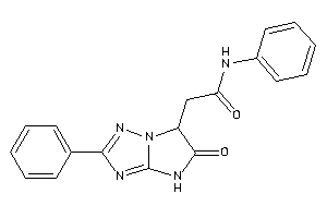 2-(5-keto-2-phenyl-4,6-dihydroimidazo[2,1-e][1,2,4]triazol-6-yl)-N-phenyl-acetamide