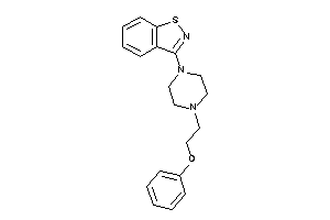 3-[4-(2-phenoxyethyl)piperazino]-1,2-benzothiazole