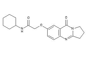 N-cyclohexyl-2-[(9-keto-2,3-dihydro-1H-pyrrolo[2,1-b]quinazolin-7-yl)oxy]acetamide