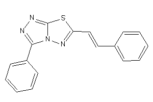 3-phenyl-6-styryl-[1,2,4]triazolo[3,4-b][1,3,4]thiadiazole