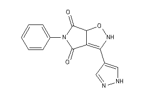 5-phenyl-3-(1H-pyrazol-4-yl)-2,6a-dihydropyrrolo[3,4-d]isoxazole-4,6-quinone