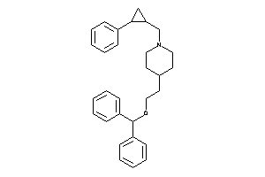 4-(2-benzhydryloxyethyl)-1-[(2-phenylcyclopropyl)methyl]piperidine