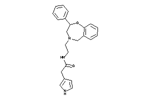 Image of N-[2-(2-phenyl-3,5-dihydro-2H-1,4-benzoxazepin-4-yl)ethyl]-2-(1H-pyrrol-3-yl)acetamide