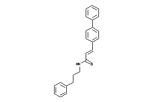 3-(4-phenylphenyl)-N-(3-phenylpropyl)acrylamide
