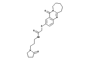 N-[3-(2-ketopyrrolidino)propyl]-2-[(12-keto-7,8,9,10-tetrahydro-6H-azepino[2,1-b]quinazolin-2-yl)oxy]acetamide