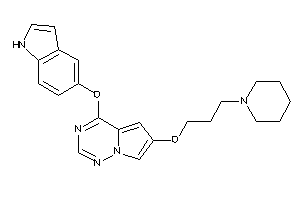 Image of 4-(1H-indol-5-yloxy)-6-(3-piperidinopropoxy)pyrrolo[2,1-f][1,2,4]triazine