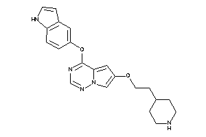 4-(1H-indol-5-yloxy)-6-[2-(4-piperidyl)ethoxy]pyrrolo[2,1-f][1,2,4]triazine