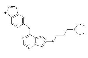 Image of 4-(1H-indol-5-yloxy)-6-(3-pyrrolidinopropoxy)pyrrolo[2,1-f][1,2,4]triazine