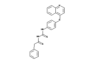 2-phenyl-N-[[4-(4-quinolyloxy)phenyl]thiocarbamoyl]acetamide