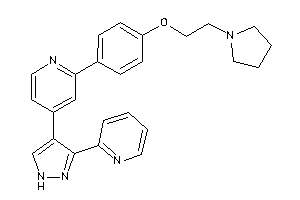 4-[3-(2-pyridyl)-1H-pyrazol-4-yl]-2-[4-(2-pyrrolidinoethoxy)phenyl]pyridine
