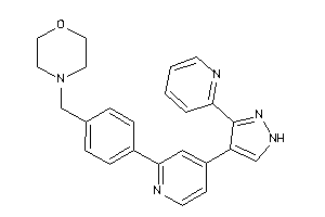 4-[4-[4-[3-(2-pyridyl)-1H-pyrazol-4-yl]-2-pyridyl]benzyl]morpholine