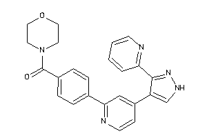 Morpholino-[4-[4-[3-(2-pyridyl)-1H-pyrazol-4-yl]-2-pyridyl]phenyl]methanone