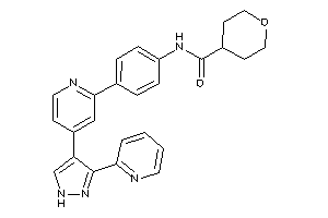 N-[4-[4-[3-(2-pyridyl)-1H-pyrazol-4-yl]-2-pyridyl]phenyl]tetrahydropyran-4-carboxamide