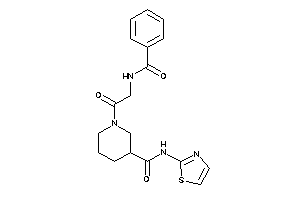 1-hippuroyl-N-thiazol-2-yl-nipecotamide