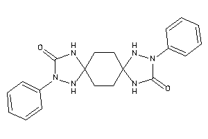 3,11-diphenyl-1,3,4,9,11,12-hexazadispiro[4.2.4^{8}.2^{5}]tetradecane-2,10-quinone