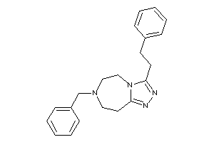 7-benzyl-3-phenethyl-5,6,8,9-tetrahydro-[1,2,4]triazolo[3,4-g][1,4]diazepine