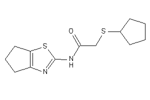 Image of 2-(cyclopentylthio)-N-(5,6-dihydro-4H-cyclopenta[d]thiazol-2-yl)acetamide