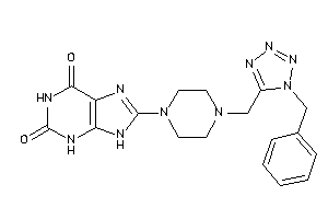 8-[4-[(1-benzyltetrazol-5-yl)methyl]piperazino]-9H-xanthine