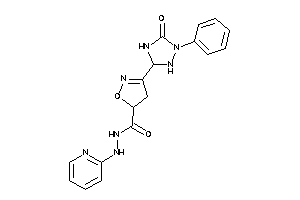 Image of 3-(5-keto-1-phenyl-1,2,4-triazolidin-3-yl)-N'-(2-pyridyl)-2-isoxazoline-5-carbohydrazide