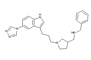 Benzyl-[[1-[3-[5-(1,2,4-triazol-4-yl)-1H-indol-3-yl]propyl]pyrrolidin-3-yl]methyl]amine