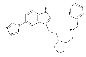 3-[2-[2-(benzoxymethyl)pyrrolidino]ethyl]-5-(1,2,4-triazol-4-yl)-1H-indole
