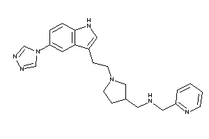 2-pyridylmethyl-[[1-[2-[5-(1,2,4-triazol-4-yl)-1H-indol-3-yl]ethyl]pyrrolidin-3-yl]methyl]amine