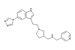 3-pyridylmethyl-[[1-[2-[5-(1,2,4-triazol-4-yl)-1H-indol-3-yl]ethyl]pyrrolidin-3-yl]methyl]amine
