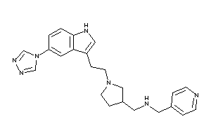 4-pyridylmethyl-[[1-[2-[5-(1,2,4-triazol-4-yl)-1H-indol-3-yl]ethyl]pyrrolidin-3-yl]methyl]amine