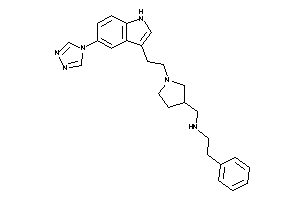 Phenethyl-[[1-[2-[5-(1,2,4-triazol-4-yl)-1H-indol-3-yl]ethyl]pyrrolidin-3-yl]methyl]amine