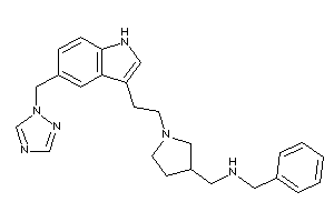 Benzyl-[[1-[2-[5-(1,2,4-triazol-1-ylmethyl)-1H-indol-3-yl]ethyl]pyrrolidin-3-yl]methyl]amine