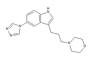 4-[3-[5-(1,2,4-triazol-4-yl)-1H-indol-3-yl]propyl]morpholine
