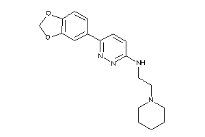 [6-(1,3-benzodioxol-5-yl)pyridazin-3-yl]-(2-piperidinoethyl)amine