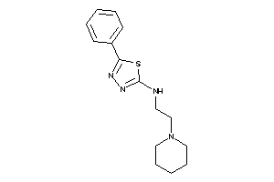(5-phenyl-1,3,4-thiadiazol-2-yl)-(2-piperidinoethyl)amine