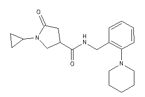 1-cyclopropyl-5-keto-N-(2-piperidinobenzyl)pyrrolidine-3-carboxamide