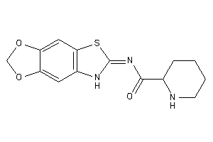 Image of N-(7H-[1,3]dioxolo[4,5-f][1,3]benzothiazol-6-ylidene)pipecolinamide