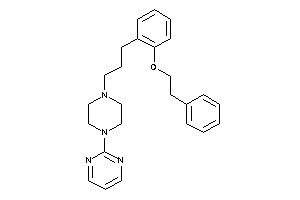 2-[4-[3-(2-phenethyloxyphenyl)propyl]piperazino]pyrimidine